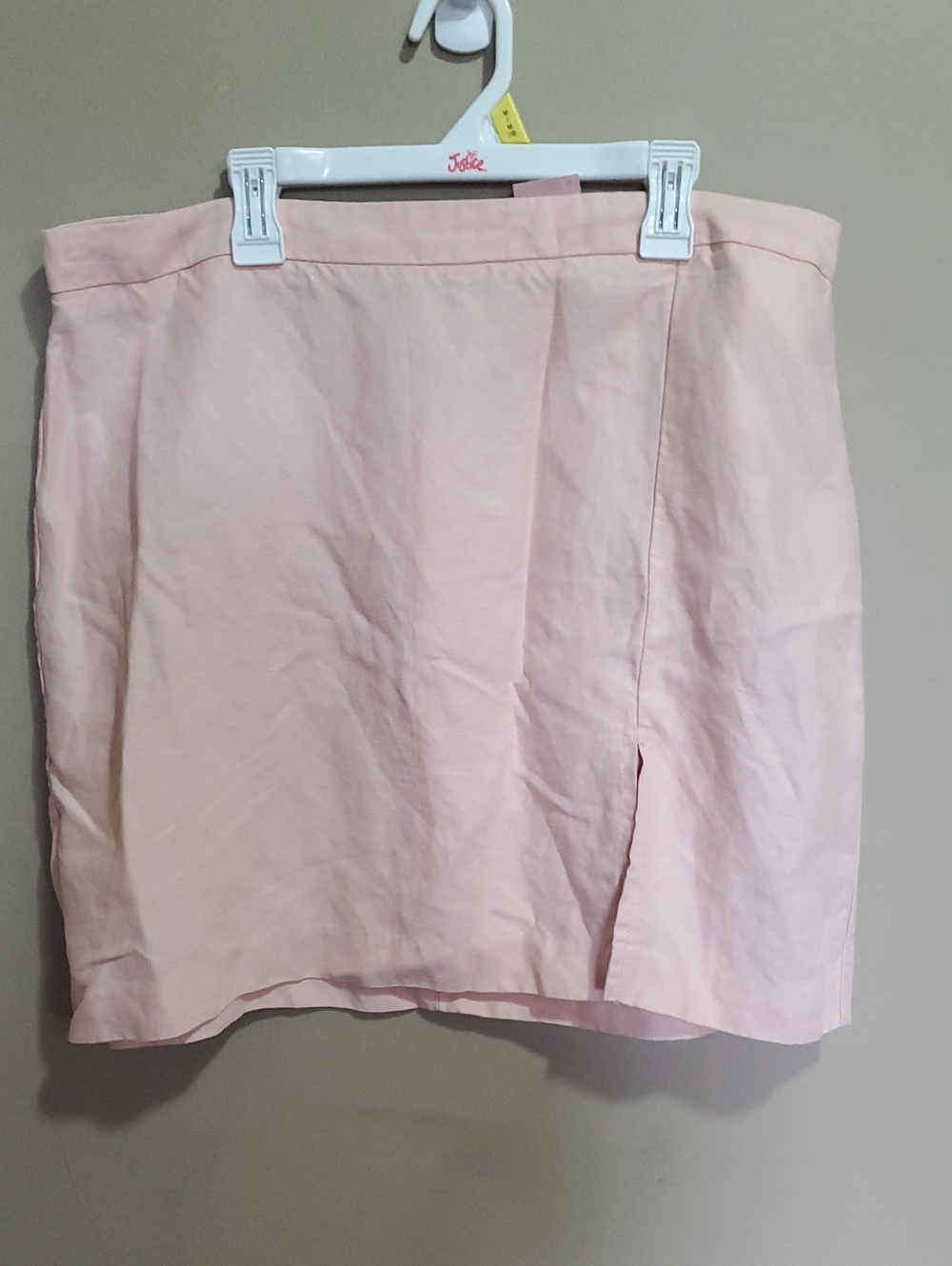 Wilfred Classic Patio Light Peach Linen Mini Skirt Size 14
